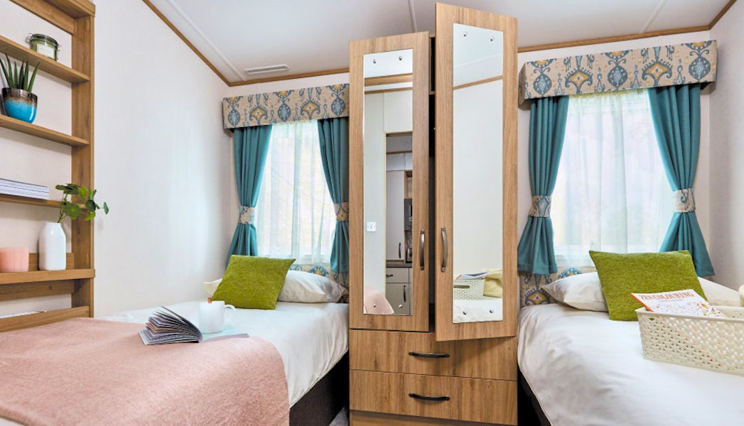 Adapted Caravan Twin Bedroom