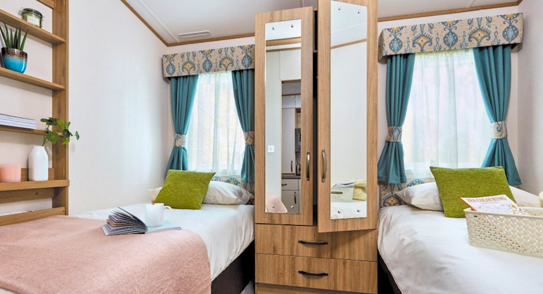 Adapted Caravan Twin Bedroom