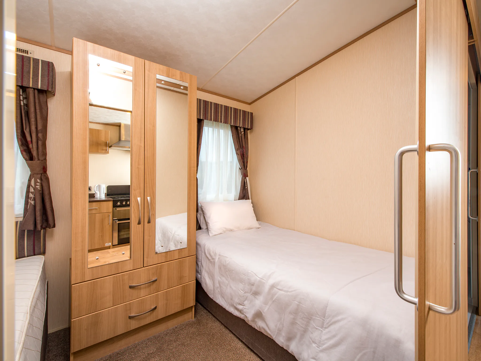Wheelchair friendly twin bedroom