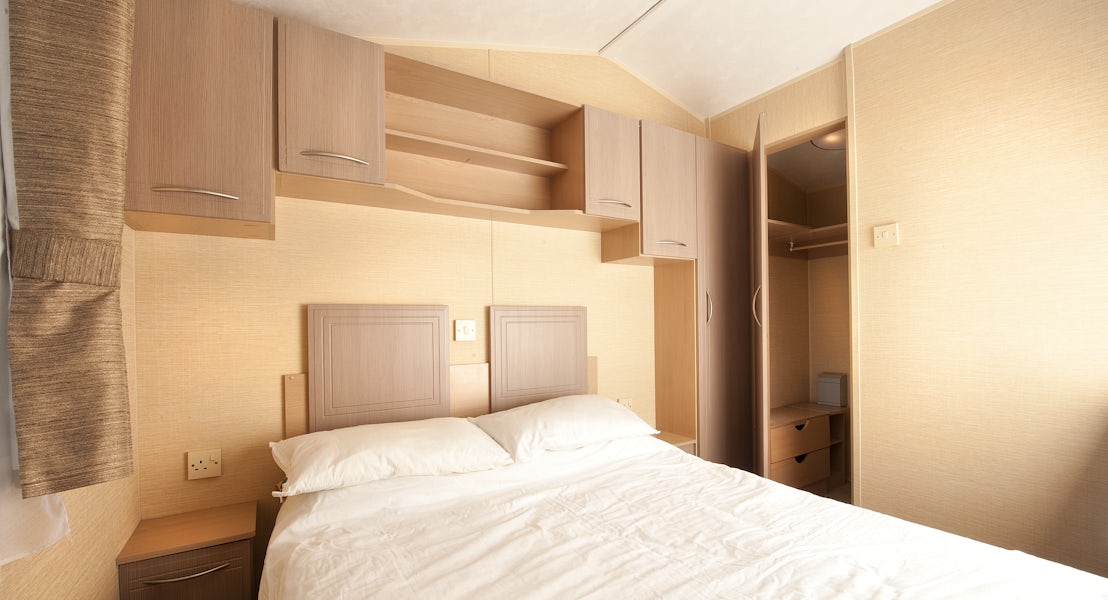 Bedroom bronze caravan