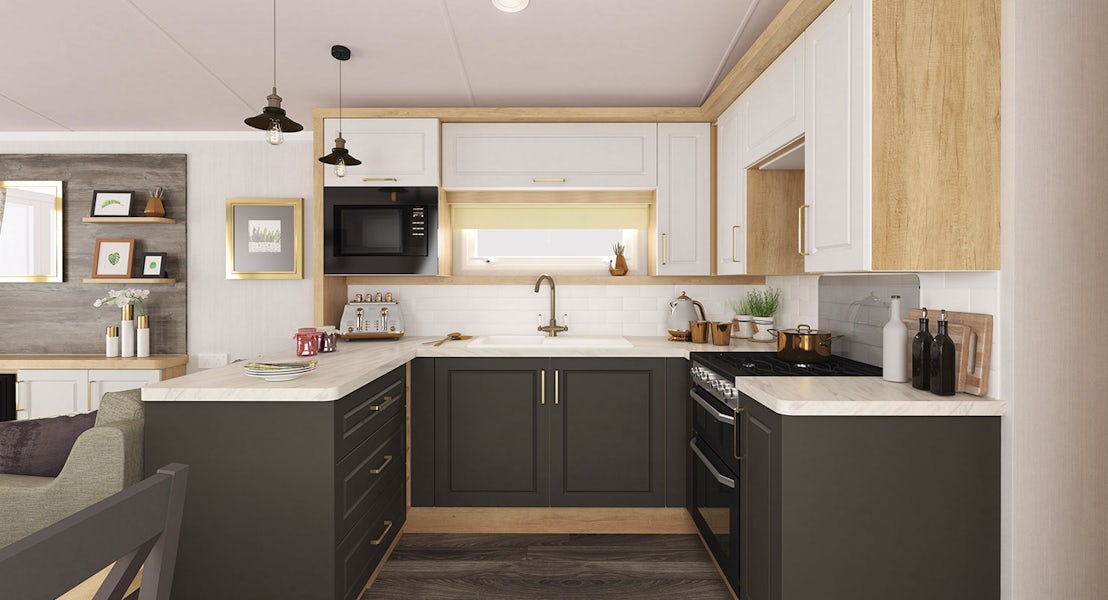 Alternative kitchen ¦ 3 Bedroom Platinum Caravan