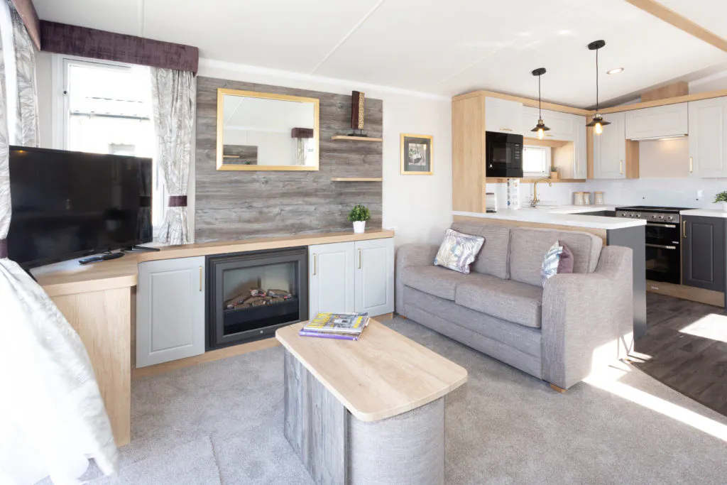 Platinum caravan with hot tub