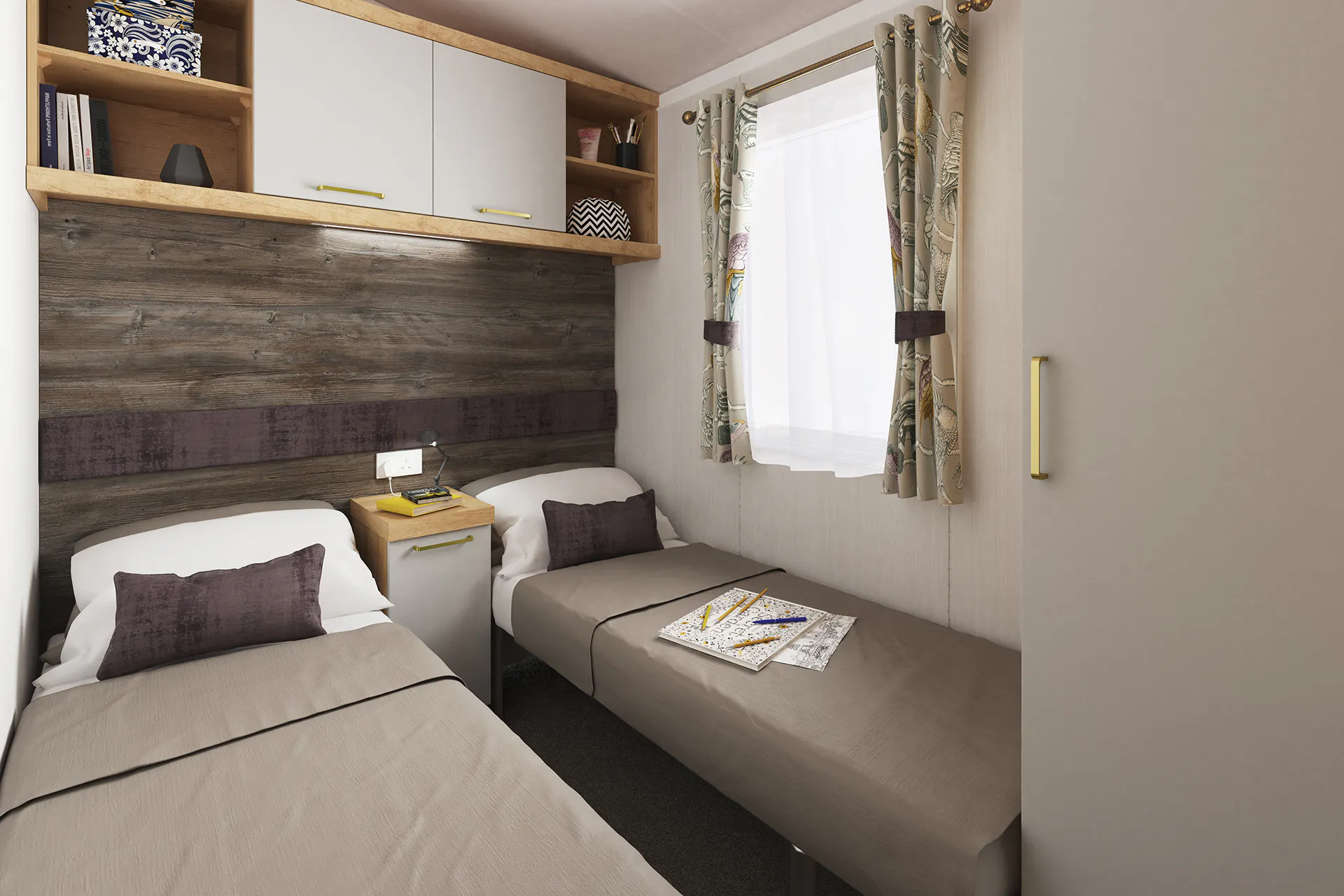 Twin room ¦ 2 Bed Platinum Plus Caravan