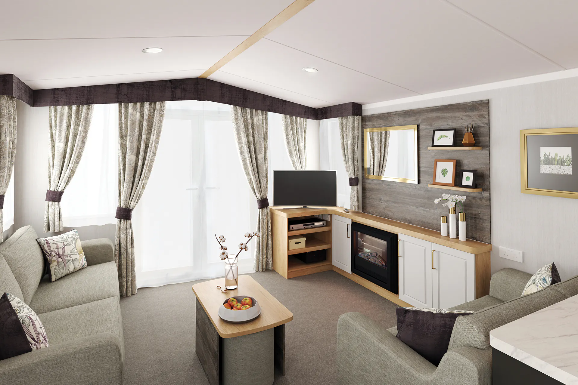 Living room ¦ 2 Bedroom Platinum Caravan