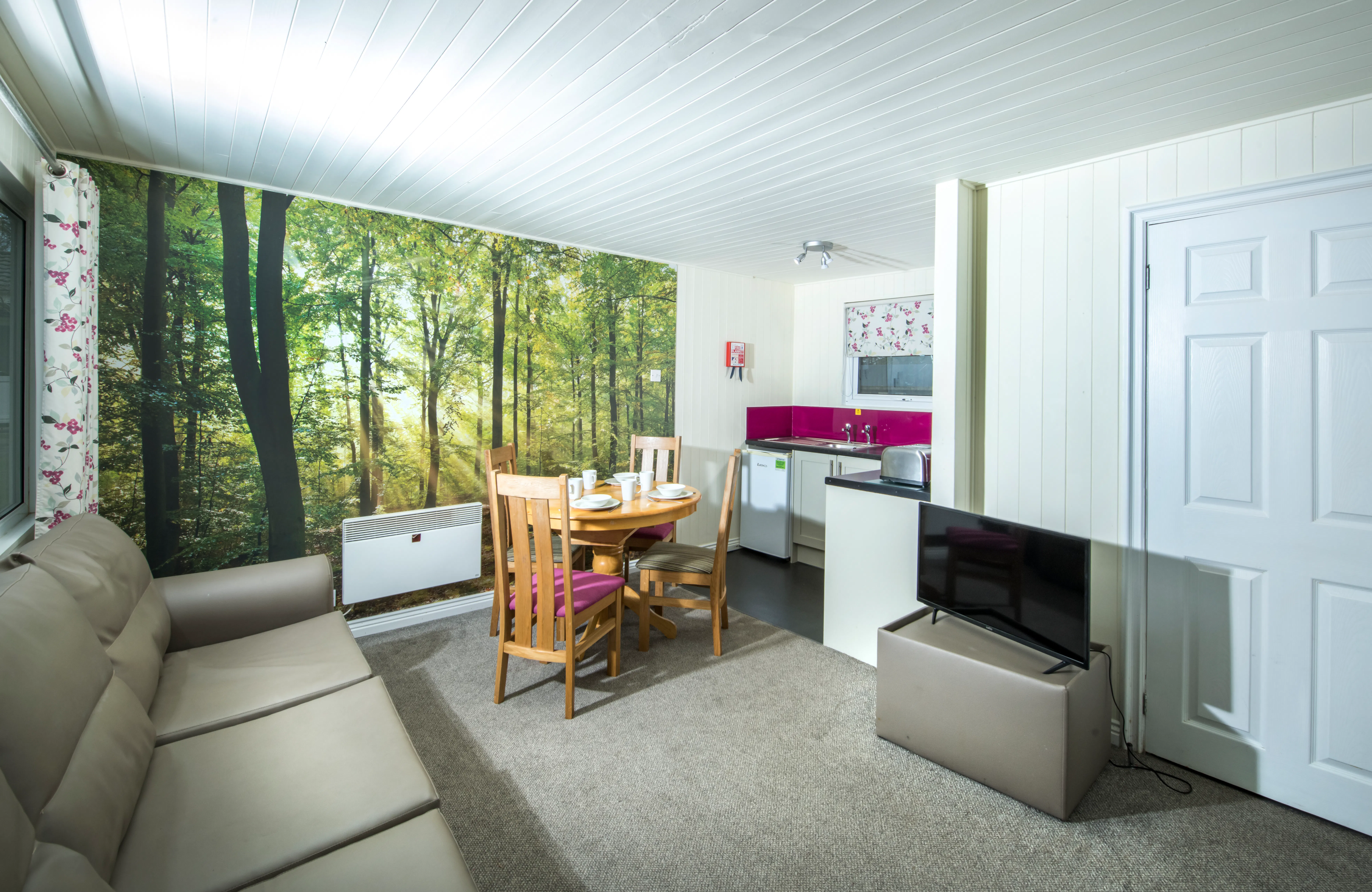 Holiday chalet lounge | St Ives Holiday Village