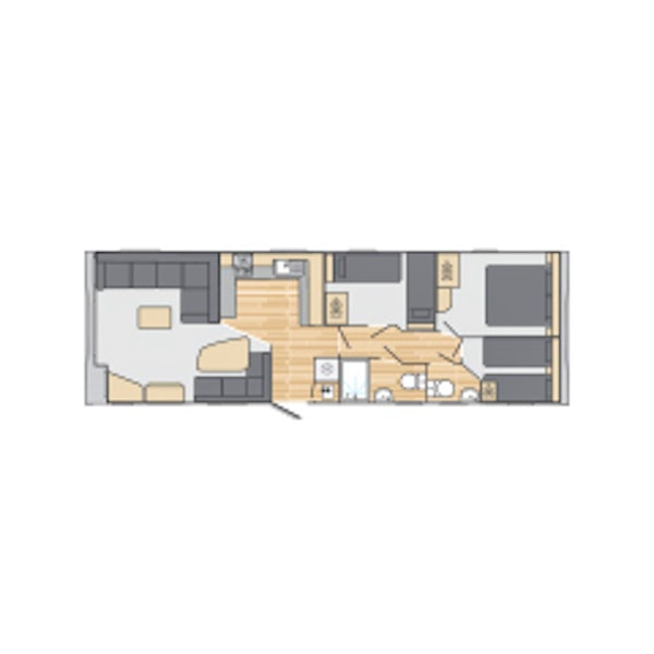 Floorplan ¦ 3 Bed Platinum Hot Tub Caravan Lodge
