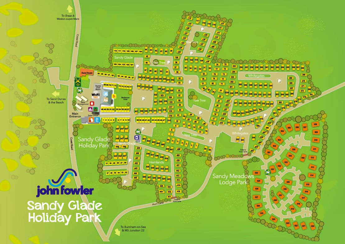 Sandy Meadows Lodge Park Map