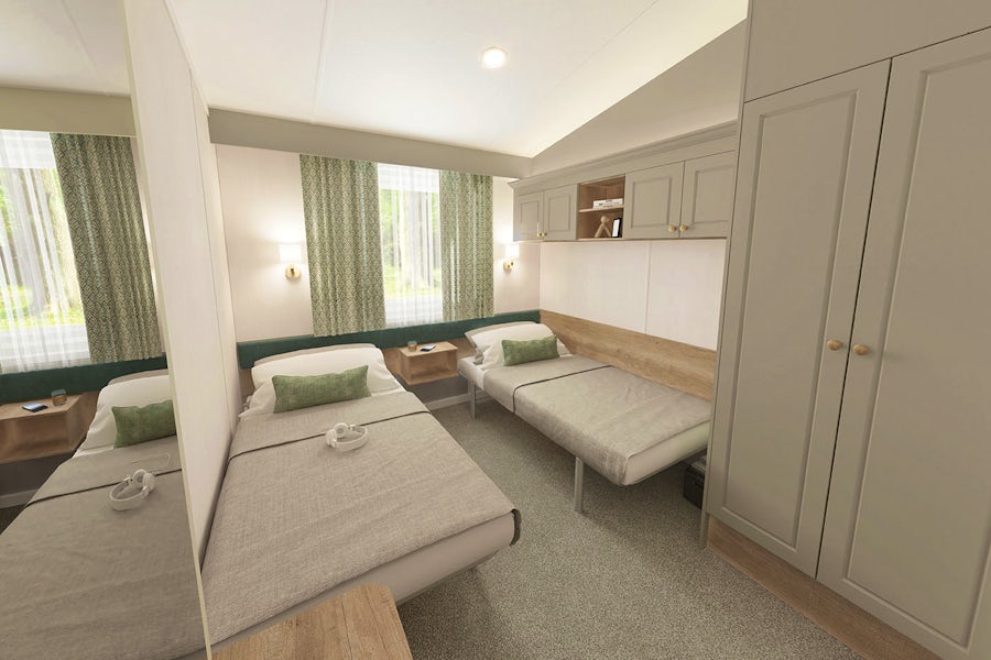 Twin room ¦ 2 Bedroom Platinum Plus Hot Tub Caravan Lodge
