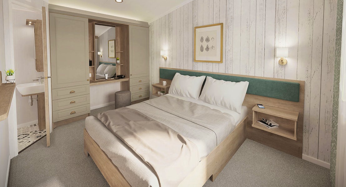 Bedroom ¦ 3 Bedroom Platinum Plus Hot Tub Caravan Lodge