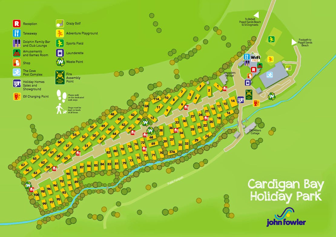 Cardigan Bay Holiday Park Map