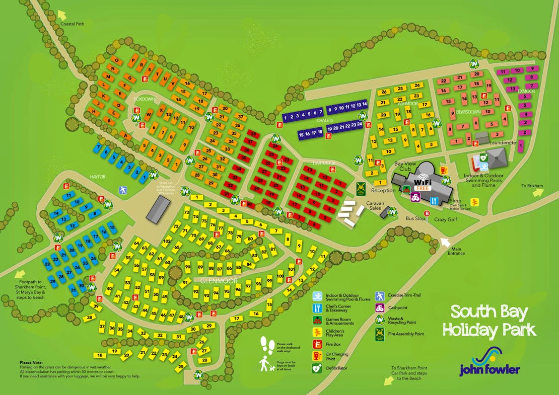 South Bay Holiday Park Map