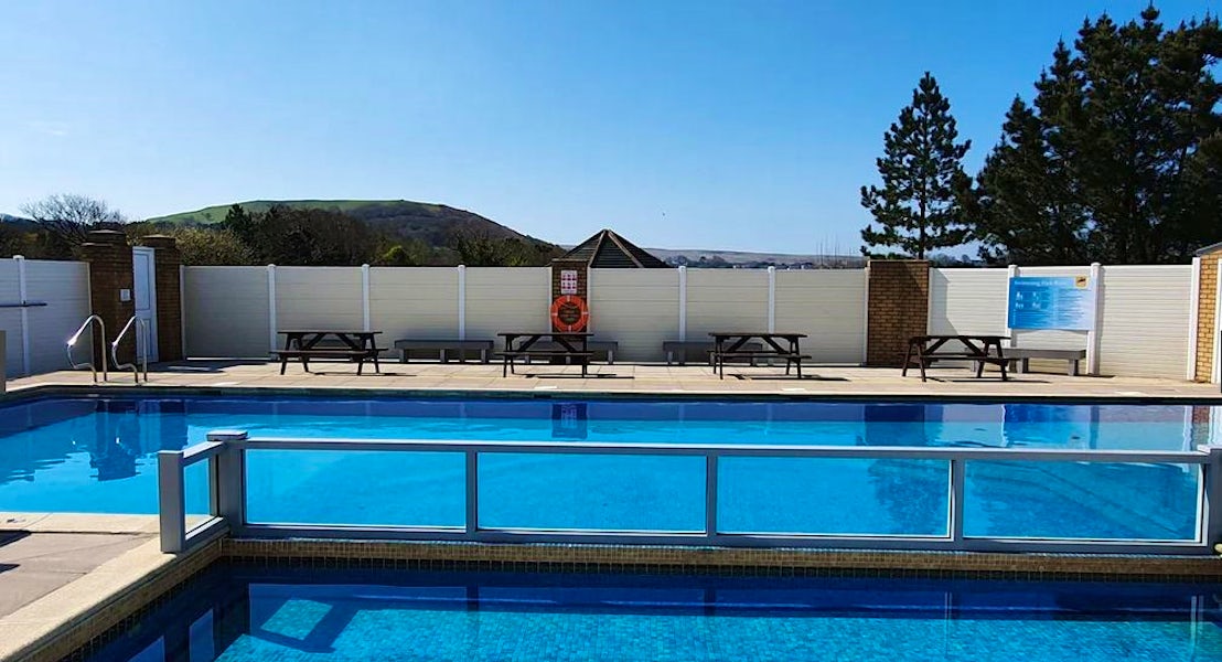 Outdoor heated pool
