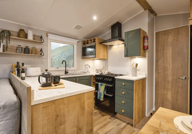 Kitchen ¦ Luxury Caravan in Somerset
