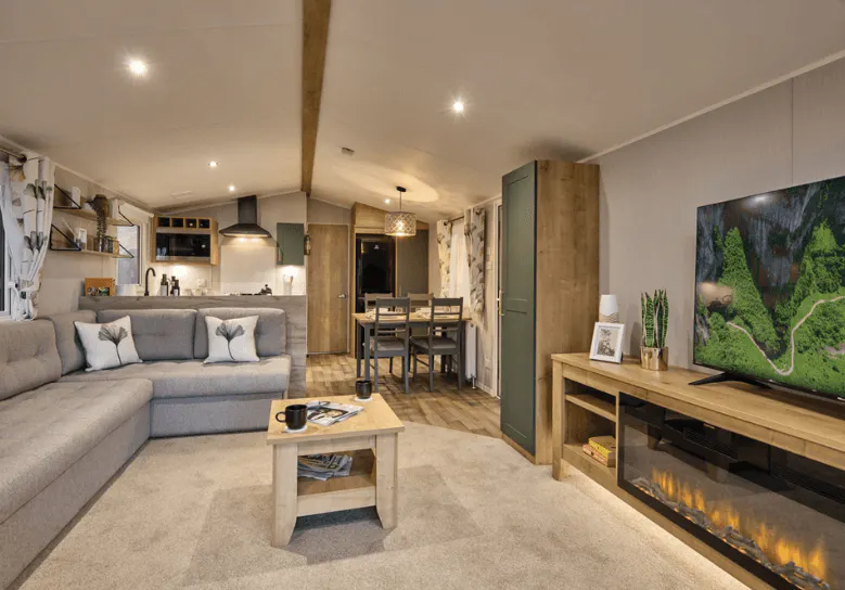 Lounge ¦ Luxury Caravan in Somerset