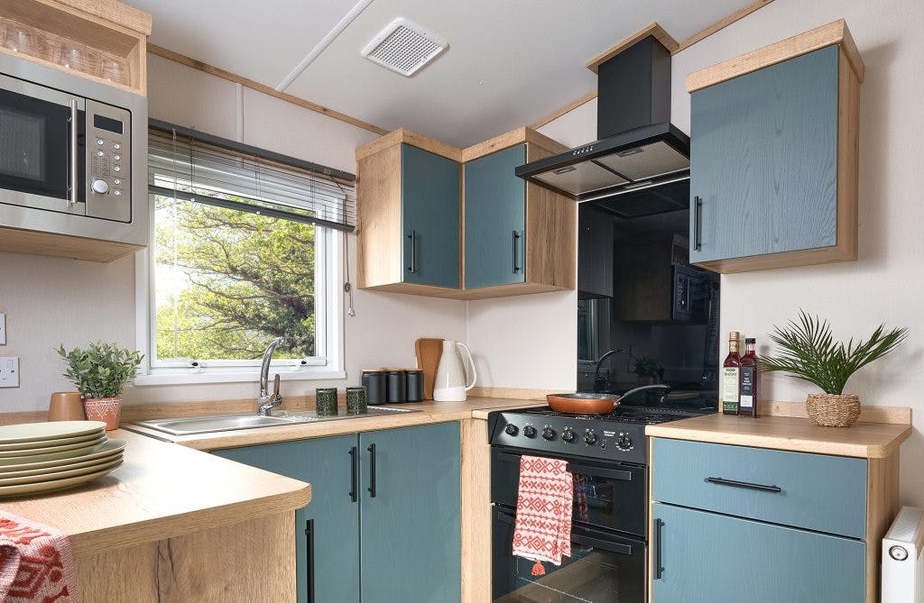 Classic caravan Keswick kitchen