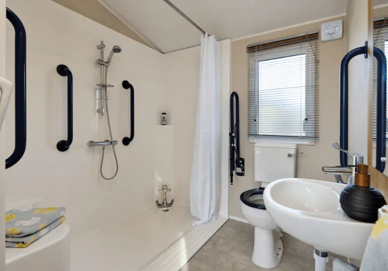 Bathroom ¦ Wheelchair friendly caravan
