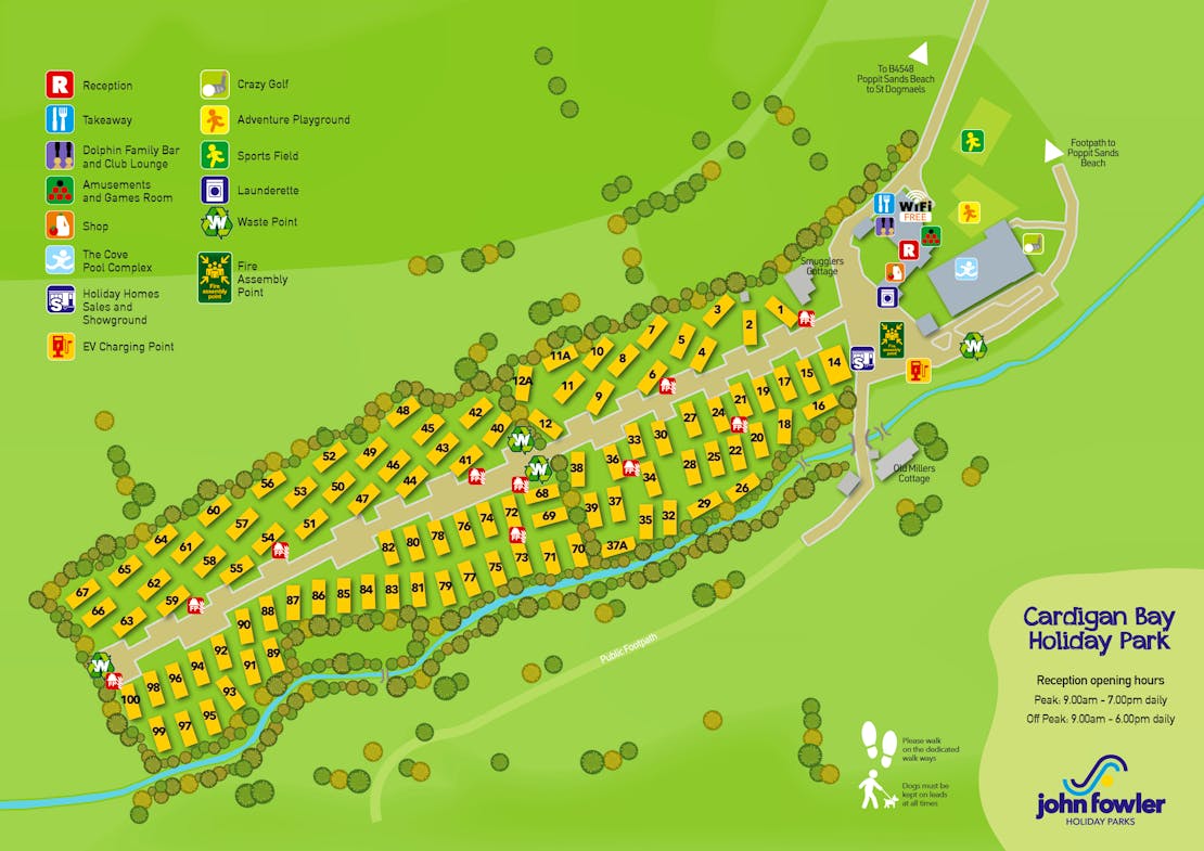 Cardigan Bay Holiday Park Map