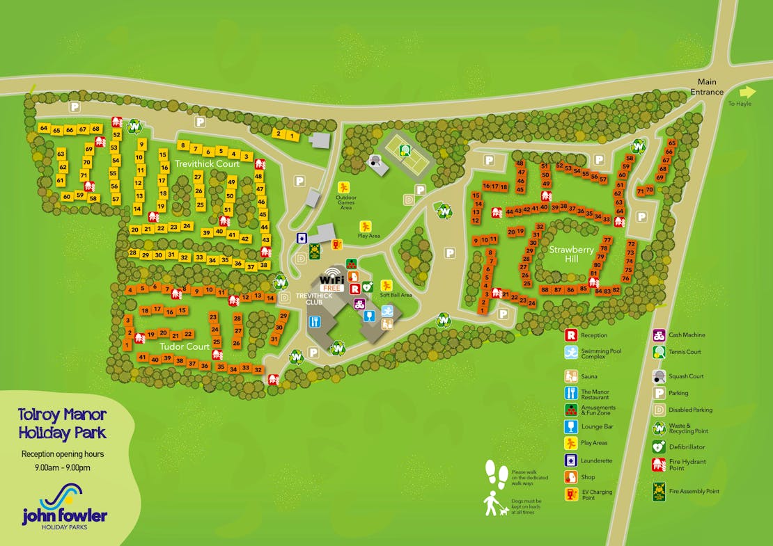 Tolroy Manor Holiday Park Map