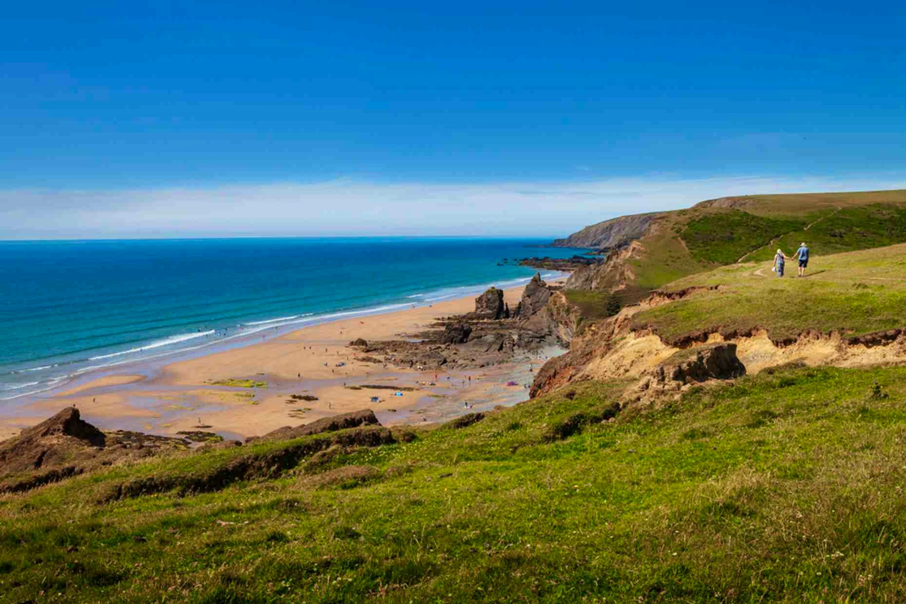 Hiking and walking holidays along the South West Coast Path. Dog friendly caravan parks. Pet friendly holiday parks.