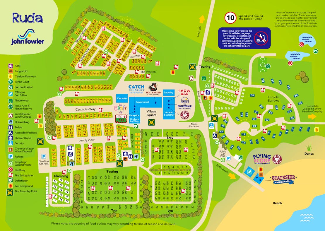 Ruda Holiday Park Map
