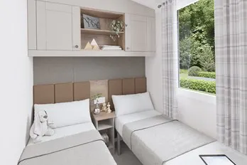 Twin room ¦ 2 bed platinum caravan holiday