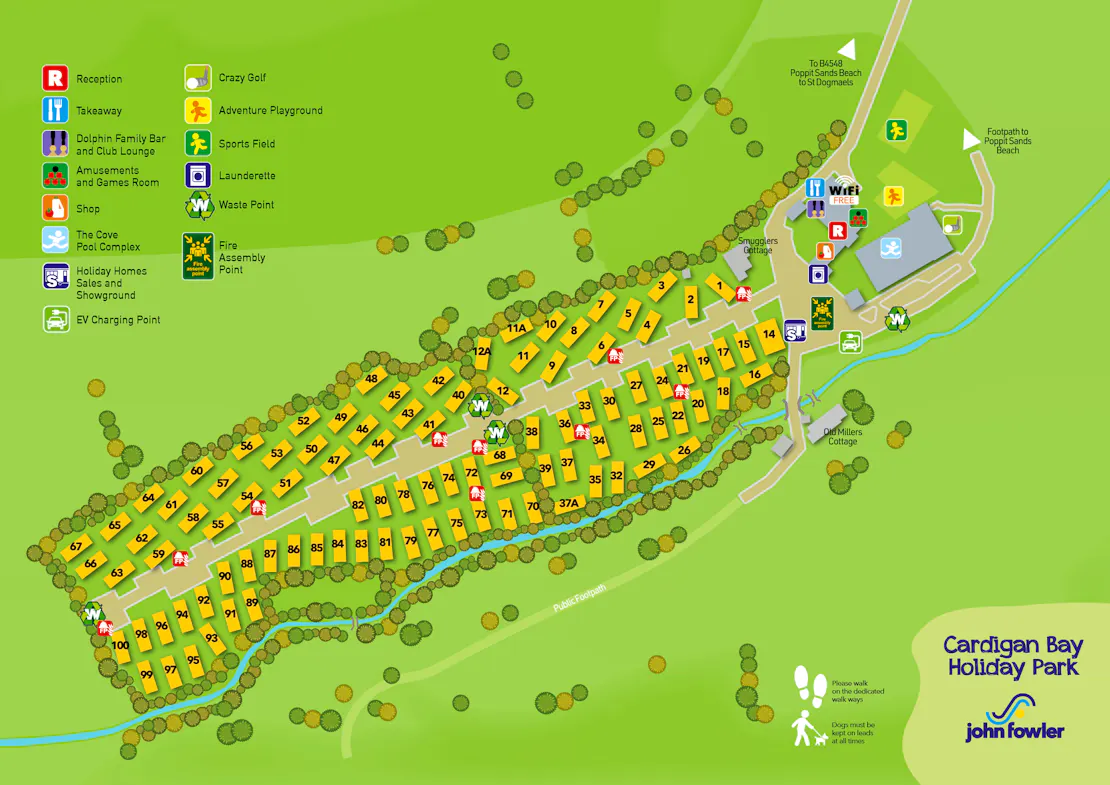 Cardigan Bay Holiday Park Map
