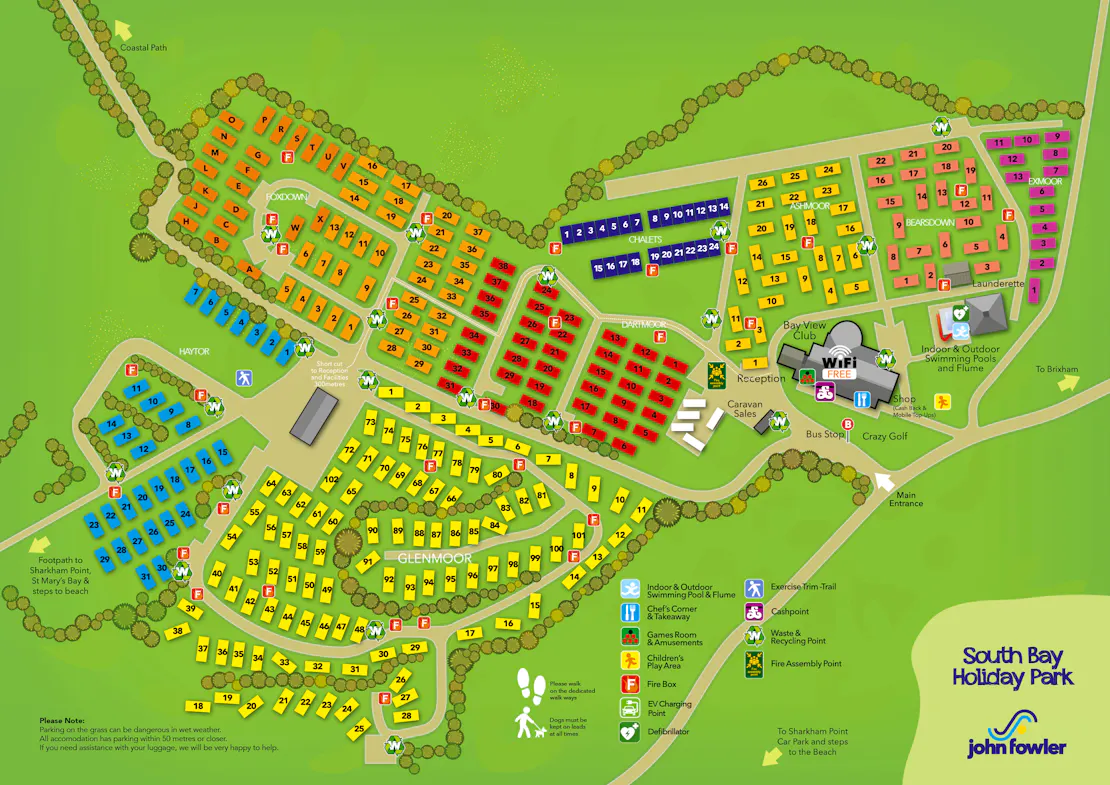 South Bay Holiday Park Map