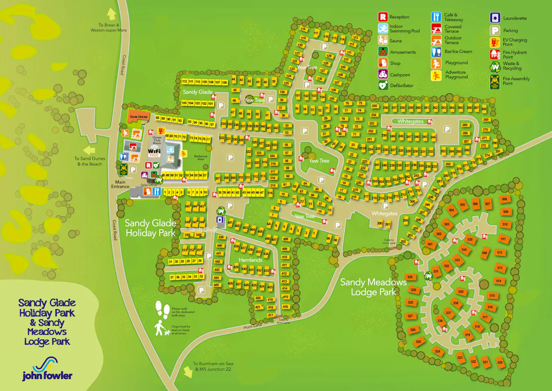 Sandy Meadows Lodge Park Map