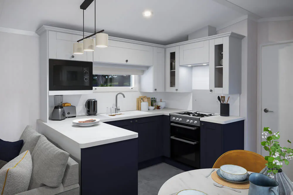 Alt kitchen  ¦ 2 bed platinum caravan holiday