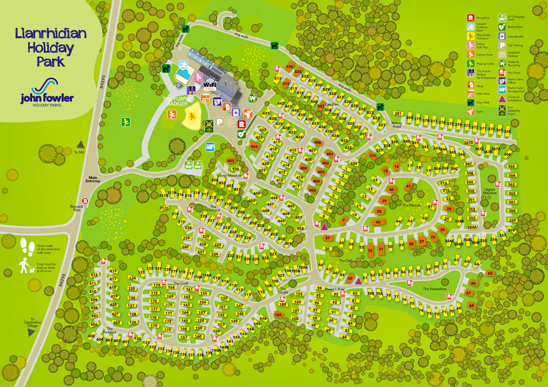 Llanrhidian Holiday Park Map